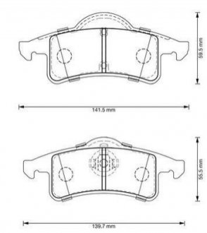 573374J Jurid JURID JEEP Тормозные колодки задн.Grand Cherokee 98-