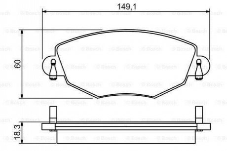 0986495230 BOSCH BOSCH Тормозные колодки переднии FORD Mondeo III 00-