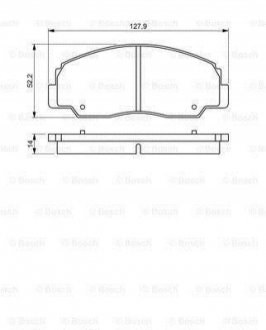 0986495339 BOSCH BOSCH TOYOTA Тормозные колодки пер. Land Cruiser -96