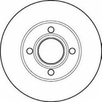 561691JC Jurid JURID AUDI Диск тормозной передний 80 1.8-2.3E 91-92