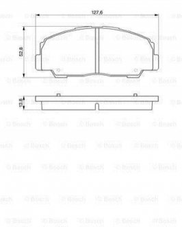 0986424297 BOSCH Колодки тормозные