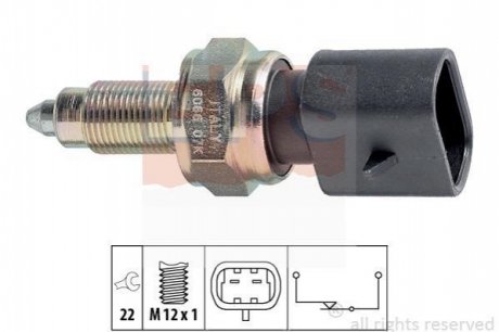 1.860.066 EPS EPS FIAT Выключатель света заднего хода CROMA 87-90