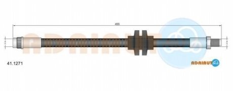 41.1271 ADRIAUTO ADRIAUTO RENAULT Шланг тормозной пер. Megane II -05