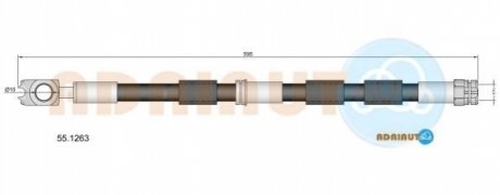 55.1263 ADRIAUTO ADRIAUTO VW Тормозной шланг передн. GOLF IV,Octavia