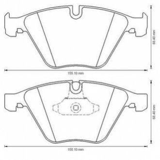 573181J Jurid JURID BMW Тормозные колодки передн.3 E90,X1 E84 05-