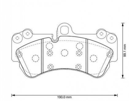 573376J Jurid JURID Тормозные колодки передние VW TOUAREG 4.2 02-