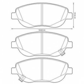 572634JC Jurid JURID TOYOTA Колодки торм. пер. Avensis 2,0-2,2 08-