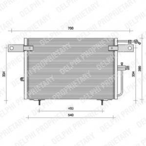 TSP0225083 Delphi DELPHI VW Радиатор кондиционера Audi 100 92-,A6 94-