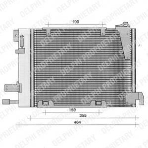 TSP0225221 Delphi DELPHI OPEL Радиатор кондиционера Astra G, Zafira A