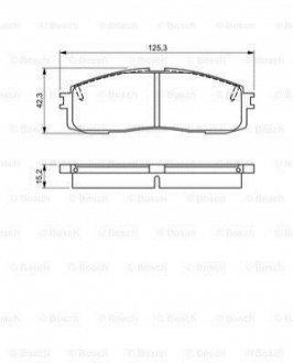 0986495330 BOSCH BOSCH TOYOTA Тормозные колодки передн.Lexus RX 09-