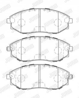 573751J Jurid JURID CHEVROLET Тормозные колодки передн. Epica 06-