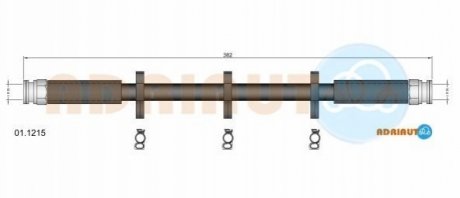 01.1215 ADRIAUTO ADRIAUTO FIAT Шланг тормозной передн. ALFA 164 -98