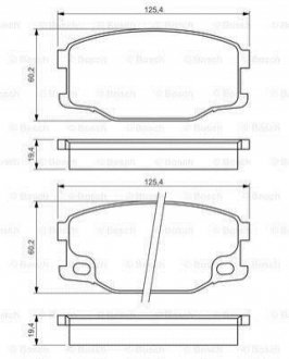 0986494442 BOSCH КОЛОДКИ ГАЛЬМІВНІ Mitsubishi Canter FE Front/Rear