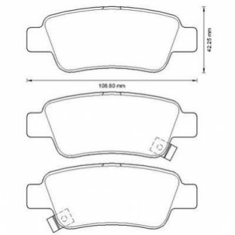 572606J Jurid JURID HONDA Тормозные колодки задн.CR-V III,IV 07-