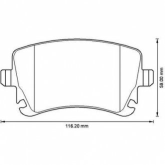 573219J Jurid JURID VW Тормозные колодки задн.Audi A4/6/8,T5 03-