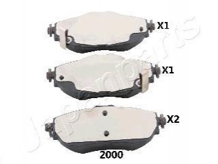 PA-2000AF JAPANPARTS JAPANPARTS TOYOTA Тормозн.колодки передн.Auris 12-