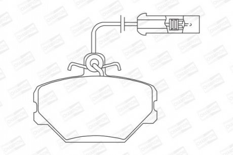 571330CH CHAMPION CHAMPION FIAT Тормозные колодки передн.Tipo,Tempra