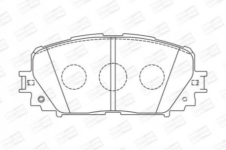 572594CH CHAMPION CHAMPION TOYOTA Тормозные колодки передн.Yaris 05-