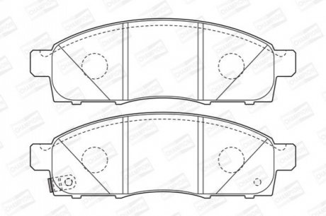572646CH CHAMPION CHAMPION NISSAN Тормозные колодки передн.NV200 10-
