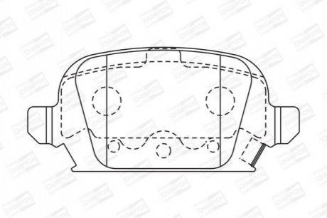 573009CH CHAMPION CHAMPION OPEL Тормозные колодки задні Corsa C 01-