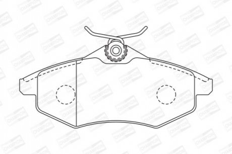 573083CH CHAMPION CHAMPION CITROEN Тормозные колодки передн.C2,3 02-