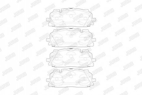 573773J Jurid JURID VW Тормозные колодки передн.Audi A4/5/Q7 15-