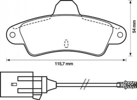 571755J Jurid JURID Колодки тормозные задні MONDEO 1.6-2.0 93-