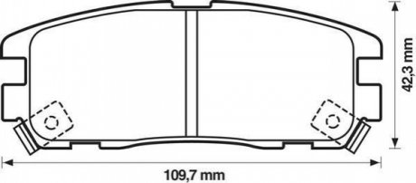 572221J Jurid JURID OPEL Тормозные колодки задн. FRONTERA A,B 2