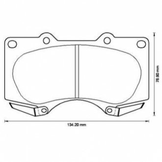 572515J Jurid JURID TOYOTA Торм.колодки передн.Land Cruiser 120