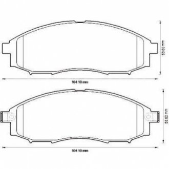 572551J Jurid JURID NISSAN Тормозные колодки передн. Navara 02-