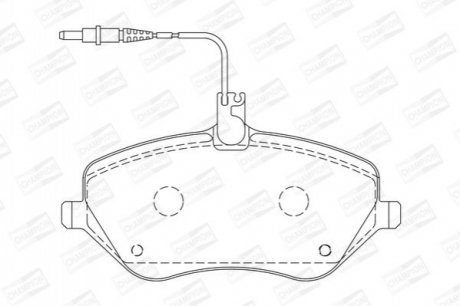 573131CH CHAMPION CHAMPION PEUGEOT Тормозные колодки передн.407 04-