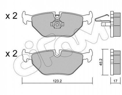 822-261-0 CIFAM CIFAM Тормозные колодки задн. BMW E36/46, E85(Z4)