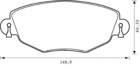 573013J Jurid JURID FORD Колодки тормозные передні MONDEO 00-