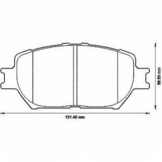 572553J Jurid JURID TOYOTA Тормозные колодки передн. Camry 01-