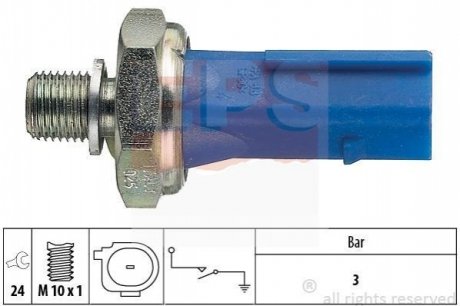 1.800.212 EPS EPS VW Датчик давления масла VW 2.0 12- (синий)