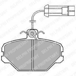 LP566 Delphi DELPHI FIAT Тормозные колодки передн.Tipo,Tempra