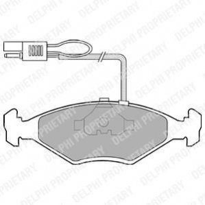 LP604 Delphi DELPHI FIAT Колодки тормозн.передн.Fiorino 86-94