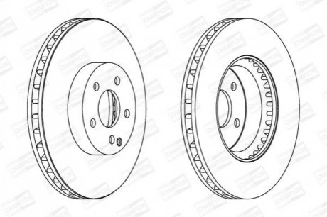 562647CH-1 CHAMPION CHAMPION DB Диск тормозной передн.W203/204, E212