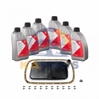 176897 FEBI BILSTEIN К-т сервісний АКПП(рідина для гідравл. передач 29934  6х1л + фільтр АКПП з прокладкою)
