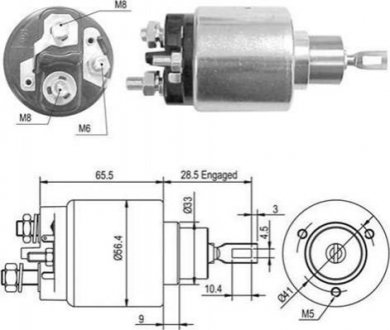 940113050428 MAGNETI MARELLI MAGNETI MARELLI Втягивающее реле OPEL Astra F,G