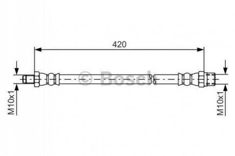 1987476077 BOSCH BOSCH DB Шланг тормозной 207D-410/D 420мм М10*1