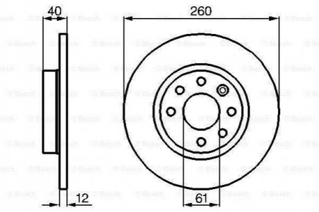 0986478386 BOSCH BOSCH VOLVO Тормозной диск передний 440-460 -96