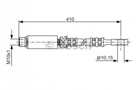 1987476805 BOSCH BOSCH Шланг тормозной пер. Opel Astra F G 94-05