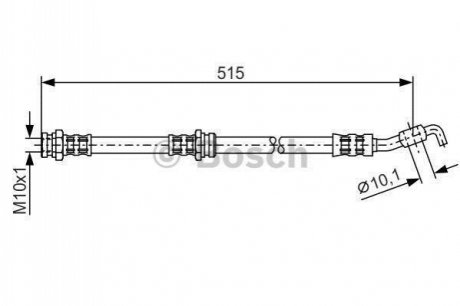 1987476114 BOSCH BOSCH MAZDA Шланг тормозной задн.323 -04 535mm