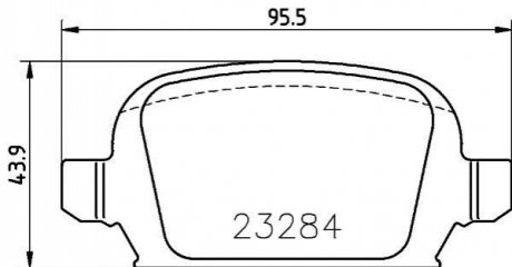 MDB2168 MINTEX MINTEX OPEL Колодки тормозные задние CORSA 01-