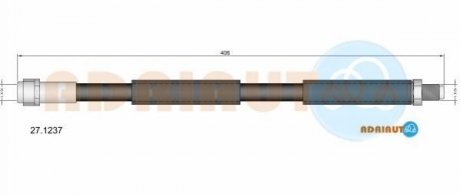 27.1237 ADRIAUTO ADRIAUTO DB Шланг тормозной перед. W211/220 98-