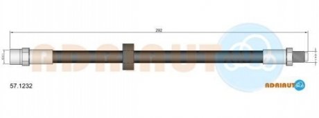 57.1232 ADRIAUTO ADRIAUTO VOLVO Шланг тормозной зад. S60/S80 00-