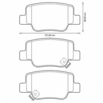 572623J Jurid JURID TOYOTA Тормозные колодки задн. VERSO 09-