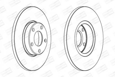 561547CH CHAMPION CHAMPION VW Диск тормозной перед.Audi 100/A4/A6