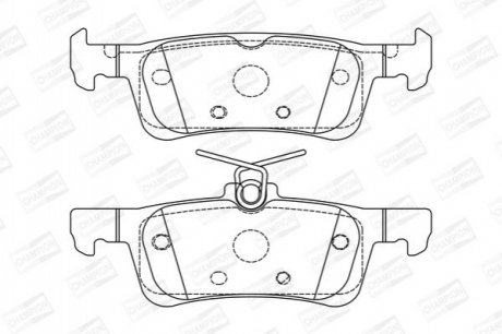 573613CH CHAMPION CHAMPION PEUGEOT Тормозные колодки задн.308 13-